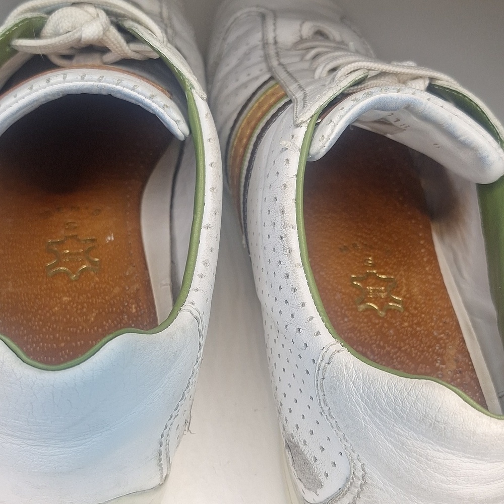 Louis Vuitton White Perforated Leather Bastia Sneakers Size Mens 7 - Picture 15 of 15